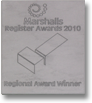 Marshalls Regional Award 2011 Plaque